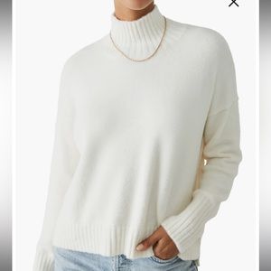 FREE PEOPLE POPPY CASHMERE SWEATER -SIZE LARGE